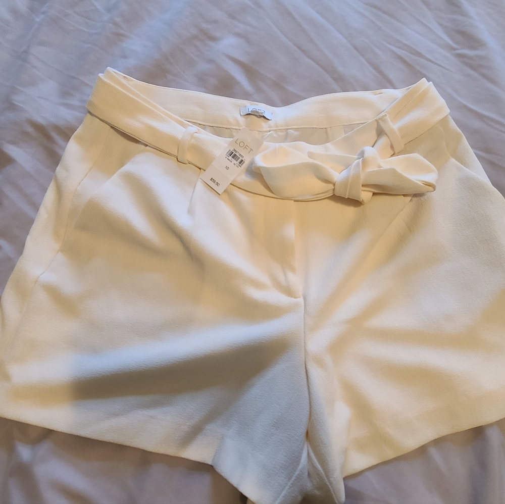 Loft Dressy Paperbag Tie Shorts NWT
